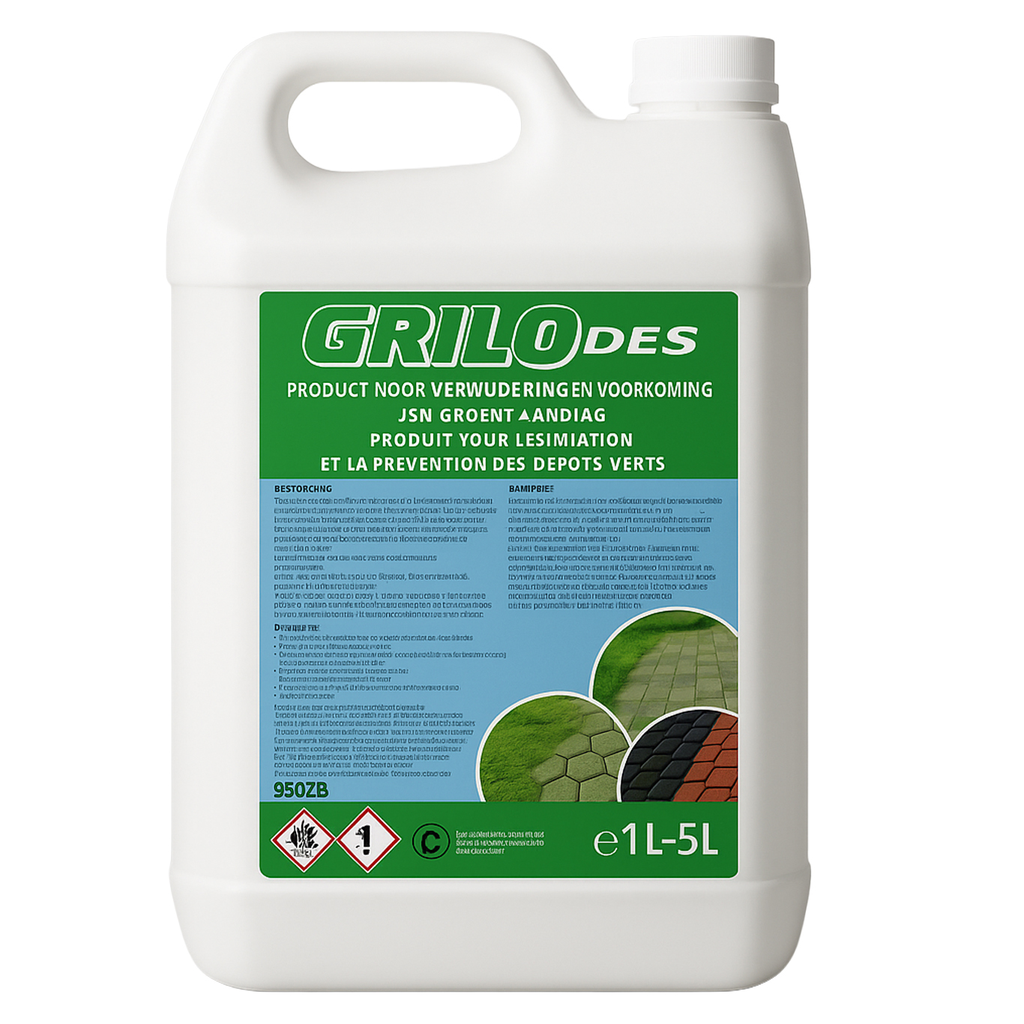 CHEMIEKOR Ontmosser 5L | Grilo DES | Anti-Mos - Groene Aanslag Verwijderen  