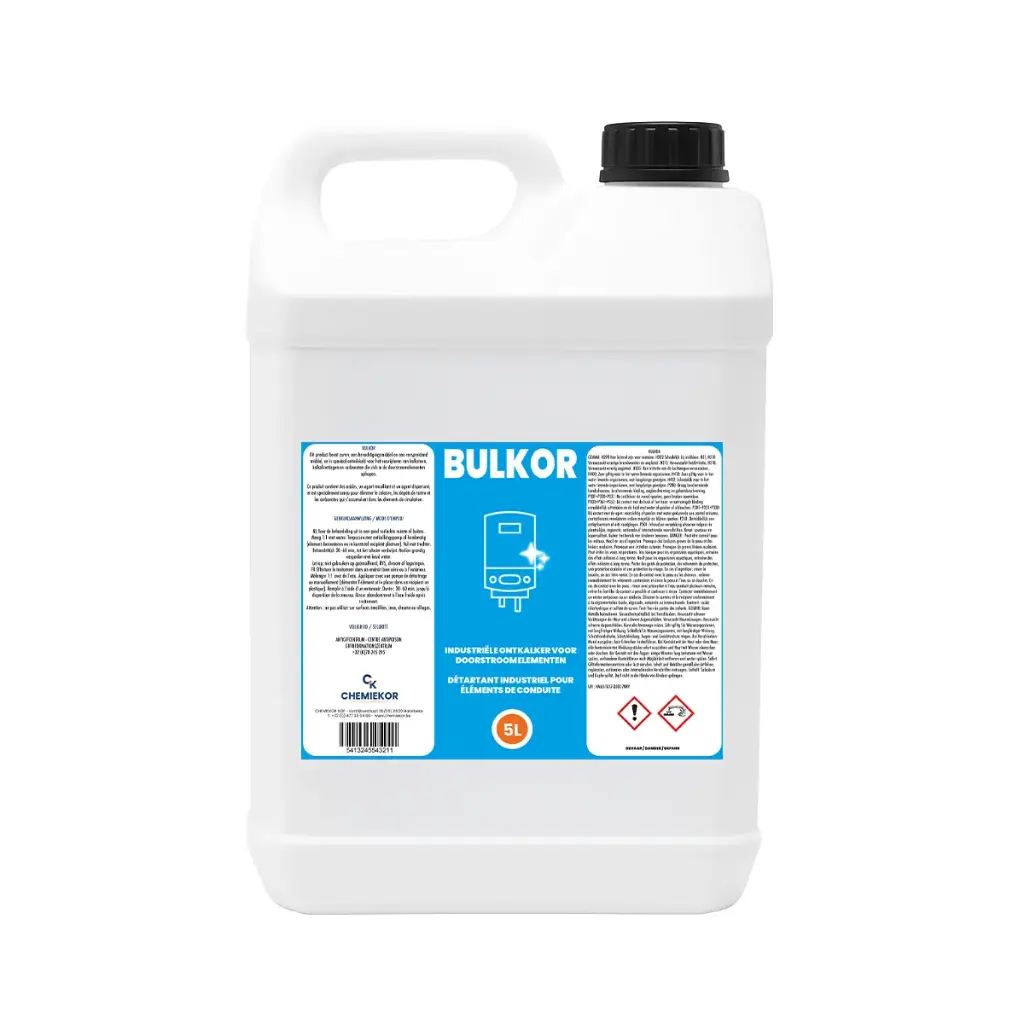 CHEMIEKOR Bulkor 5L - Kalkaanslag Doorstroomelementen Verwijderen (1 Fles)