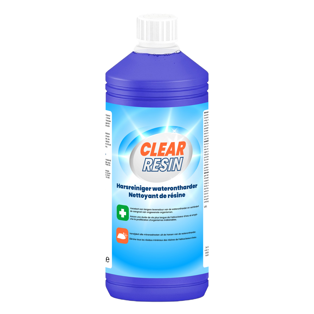 Clear Resin 1L - Harsreiniger Waterontharder (1 Fles)