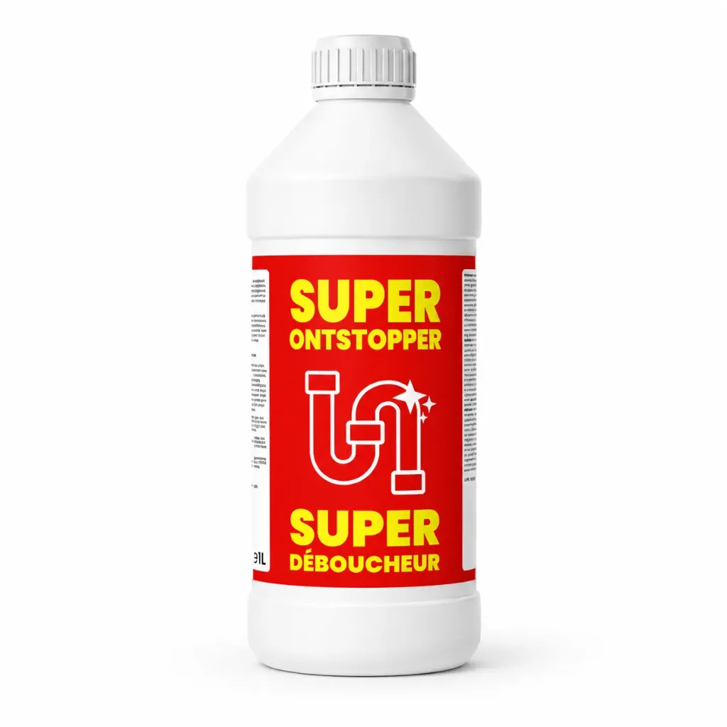 CHEMIEKOR Super Unblocker 1L – Powerful Drain Unblocker (Bottle)