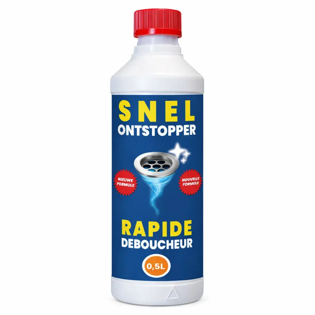 CHEMIEKOR Snel Ontstopper 500ml - Snelwerkende Vloeibare Ontstopper (1 Fles)