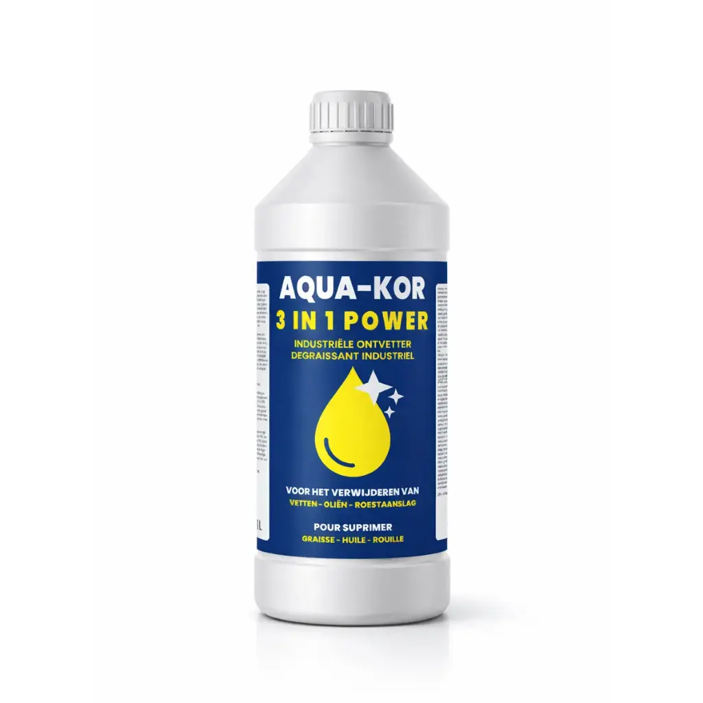 CHEMIEKOR AquaKor 1L - Verwijderen van vetten - Olie - Roestaanslag (1 Fles)