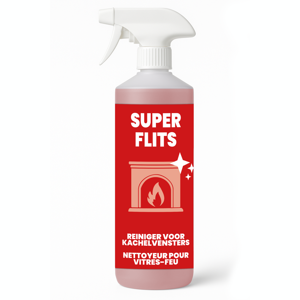 CHEMIEKOR Super Flits 0,5L – Nettoyant pour vitres de poêle – Dégraissant pour vitres – Dégraissant vitres