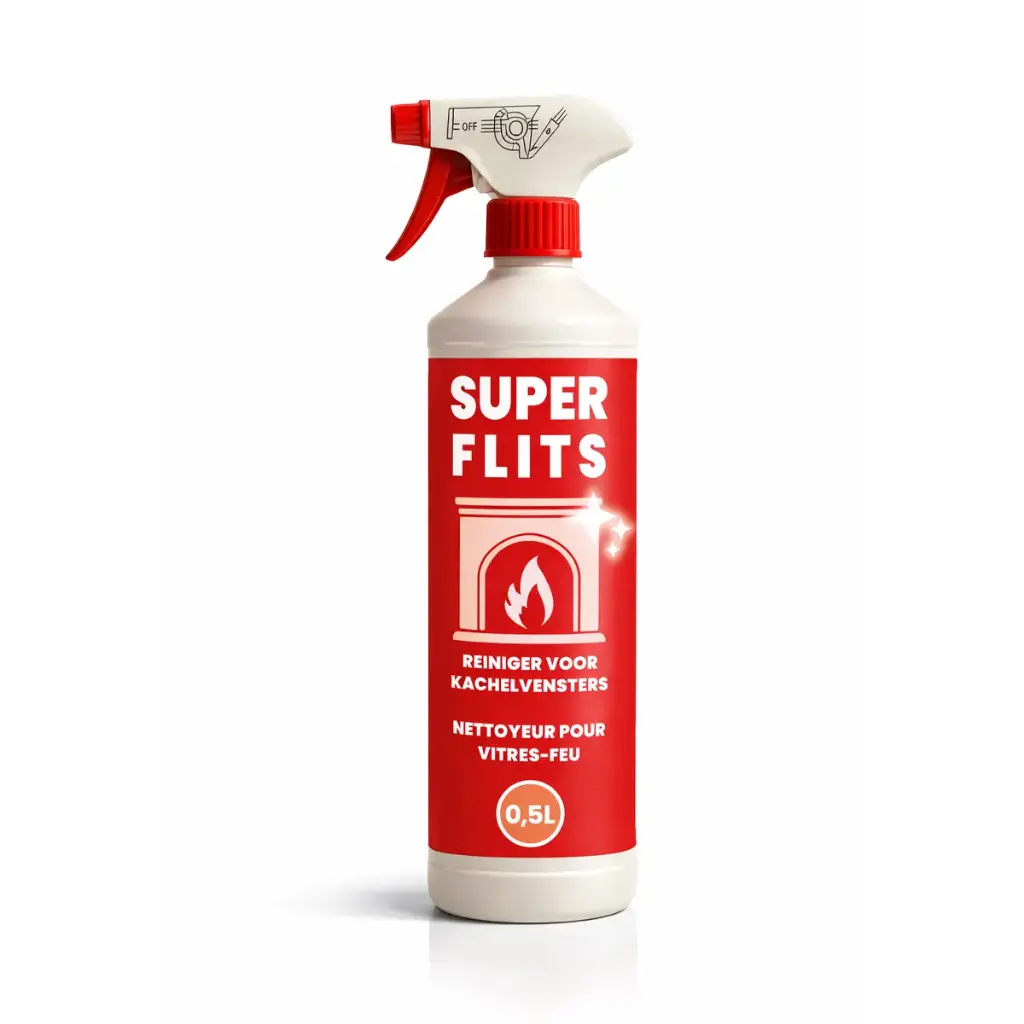 CHEMIEKOR Super Flits 0,5L – Nettoyant pour vitres de poêle – Dégraissant pour vitres – Dégraissant vitres